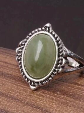 1pcs Vintage Military Grean Men’s Ring Size 7, Everyday wear